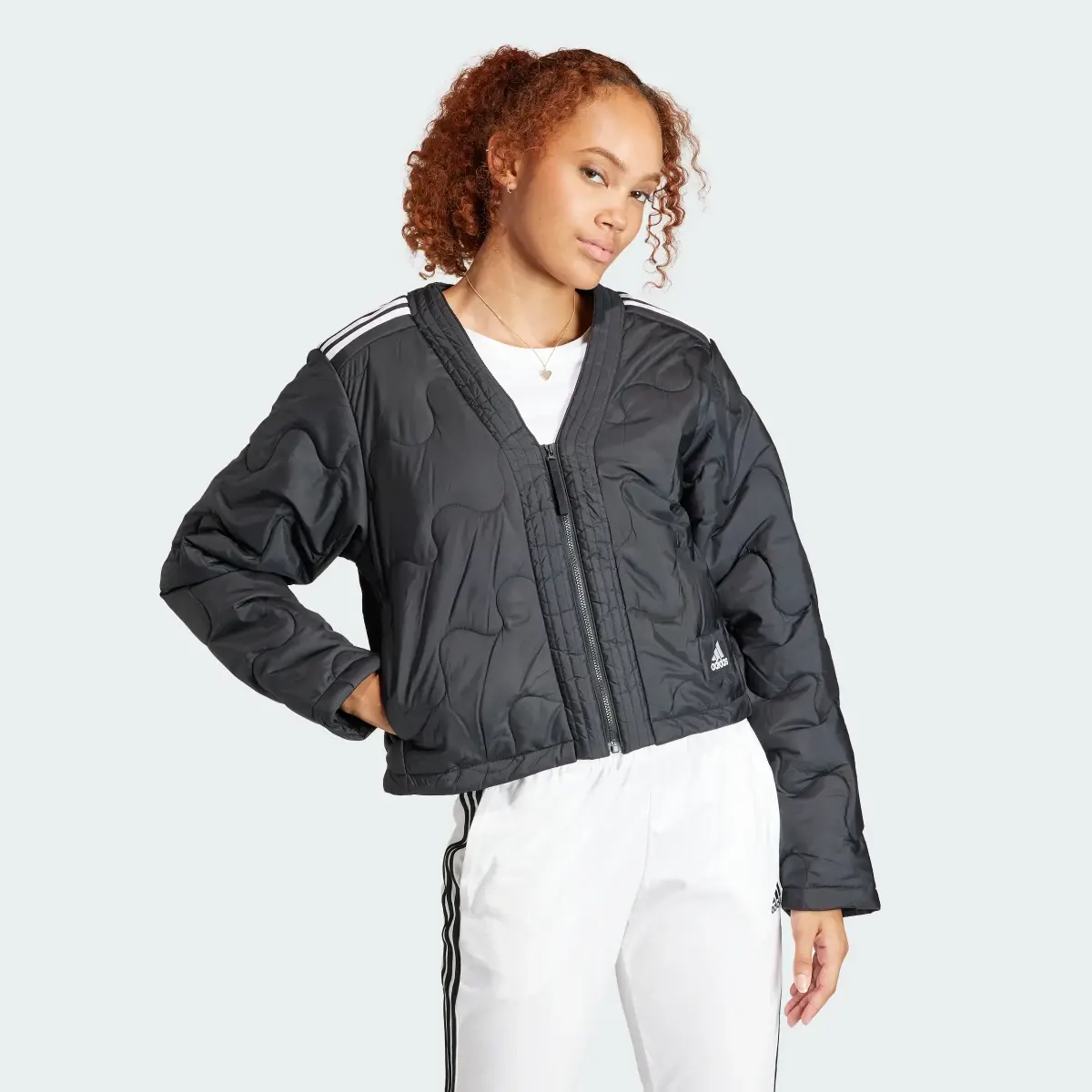 Adidas Nuganic Crop Light Insulation Jacket. 2