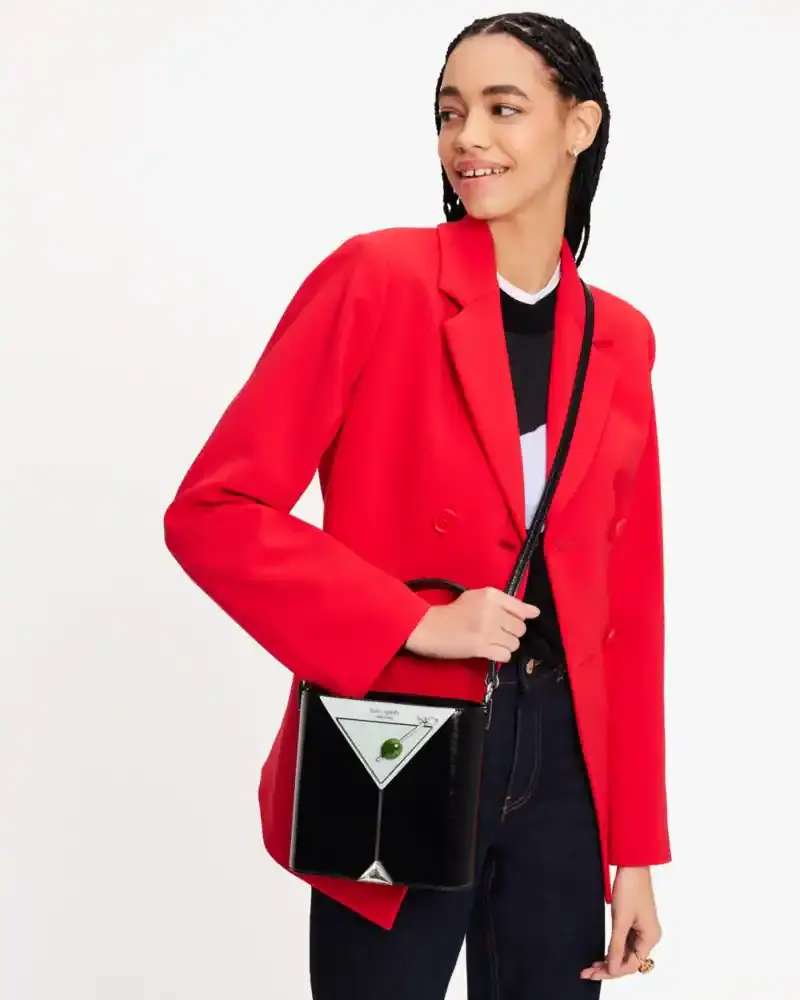 Kate Spade Shaken not Stirred Martini Embellished Top-handle Crossbody. 2