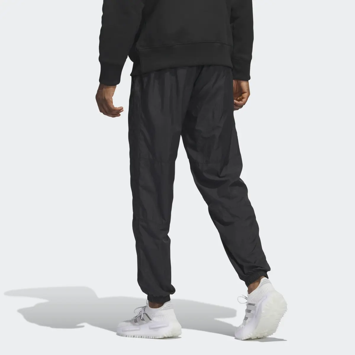 Adidas Premium Essentials Crinkle Nylon Tracksuit Bottoms. 2