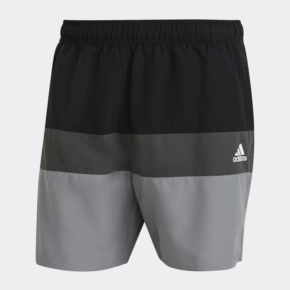 Adidas Short-Length Colorblock Swim Shorts. 1