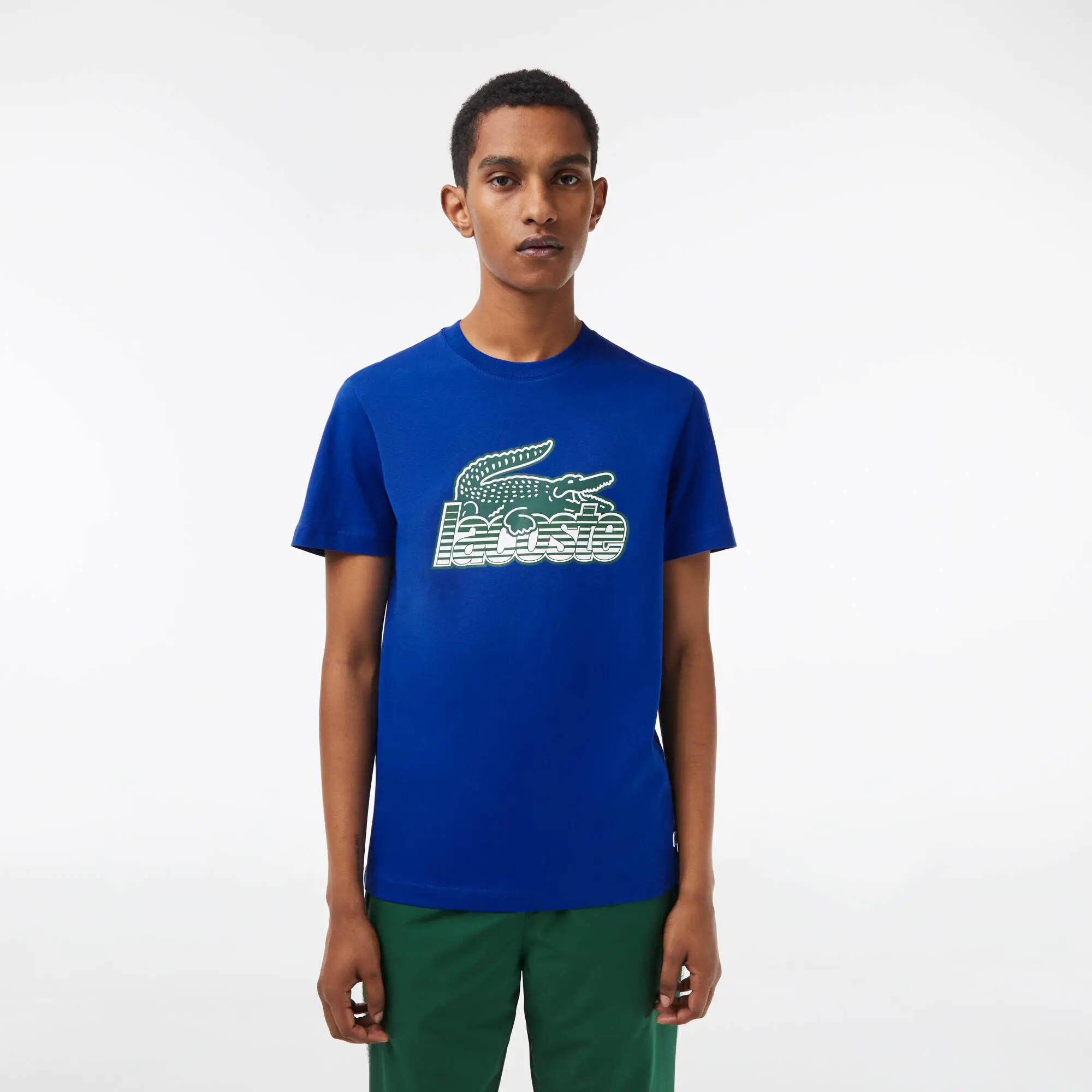 Lacoste T-shirt homme Lacoste imprimé en jersey de coton. 1