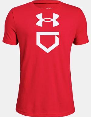 Boys' UA Baseball Plate Short Sleeve