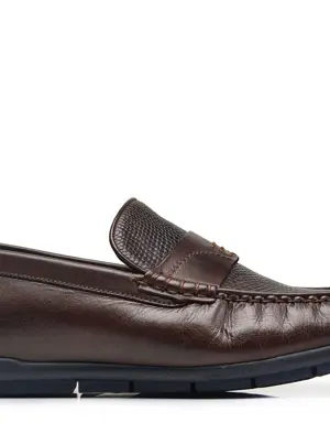 Kahverengi Günlük Bağcıksız Erkek Ayakkabı -90341-