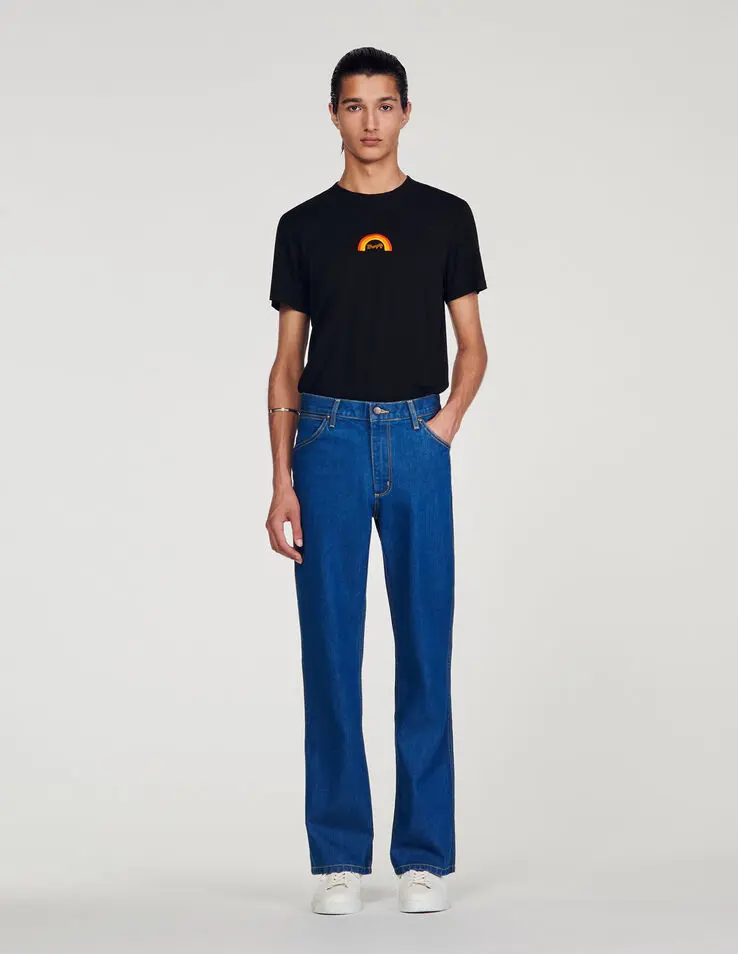 Sandro SANDROxWRANGLER faded jeans. 1