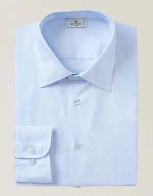 Slim-Fit Tonal Paisley Cotton Sport Shirt