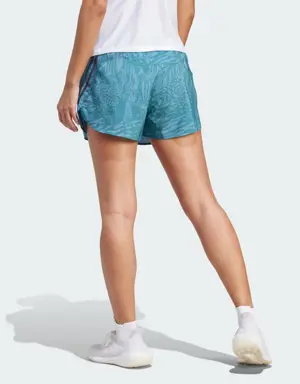 Run Icons 3-Stripes Allover Print Running Shorts