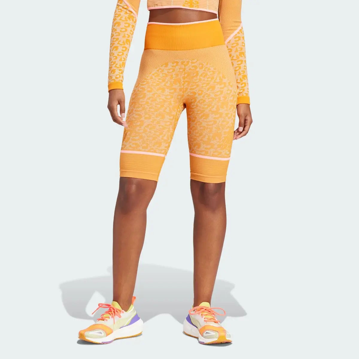 Adidas by Stella McCartney TrueStrength Seamless Yoga Bisikleti Taytı. 1