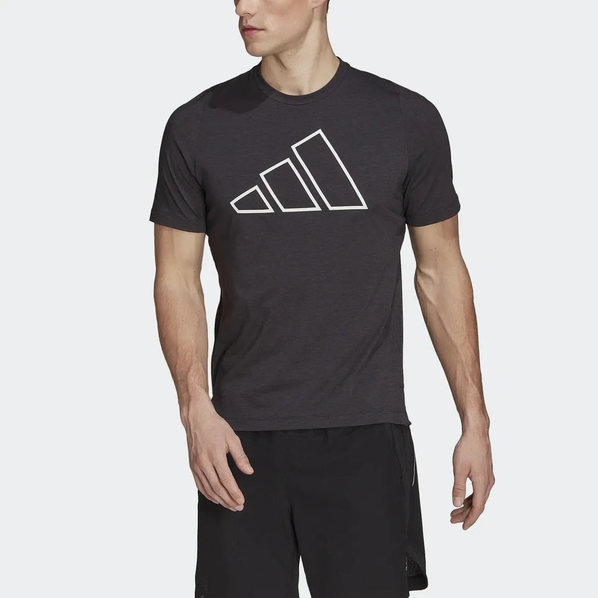 Adidas Train Icons 3-Bar Training Tee. 1