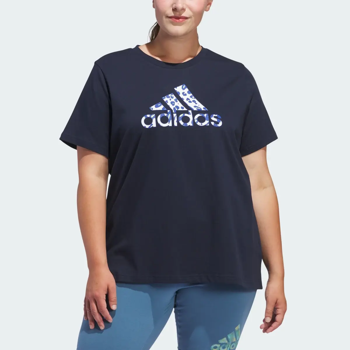 Adidas Playera Animal Print Estampada. 1