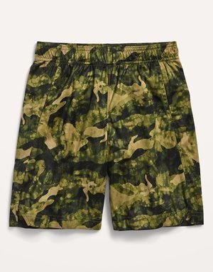 Old Navy Go-Dry Camo-Print Mesh Shorts For Boys green