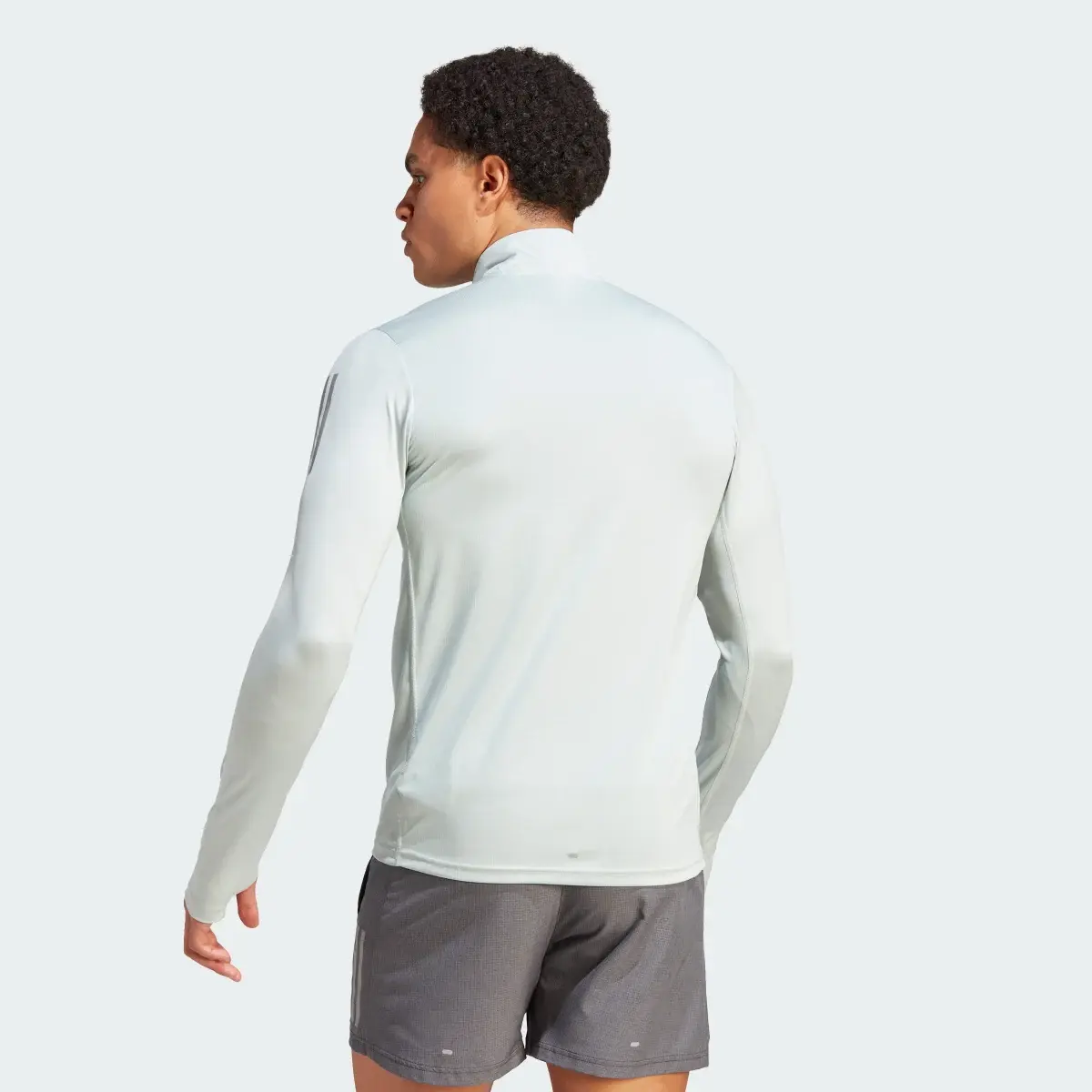 Adidas Own the Run 1/4 Zip Long Sleeve Sweatshirt. 3