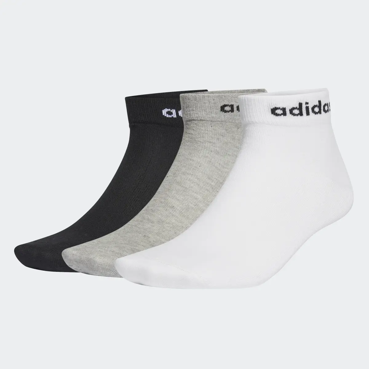 Adidas Non-Cushioned Ankle Socks 3 Pairs. 2
