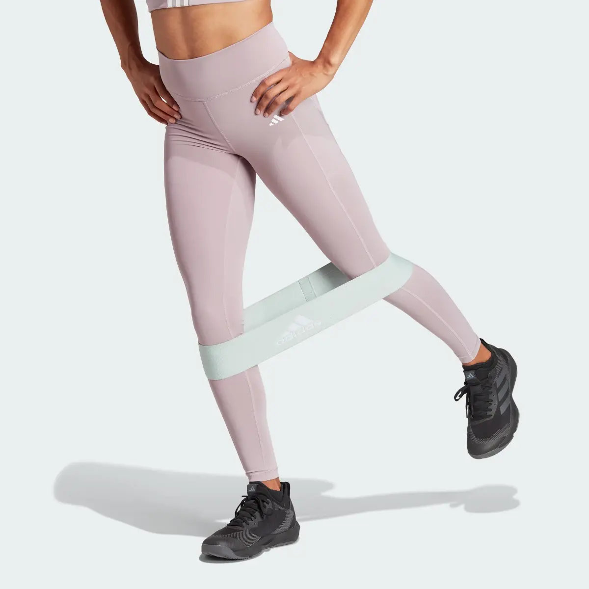 Adidas Legginsy Optime Full-Length. 1