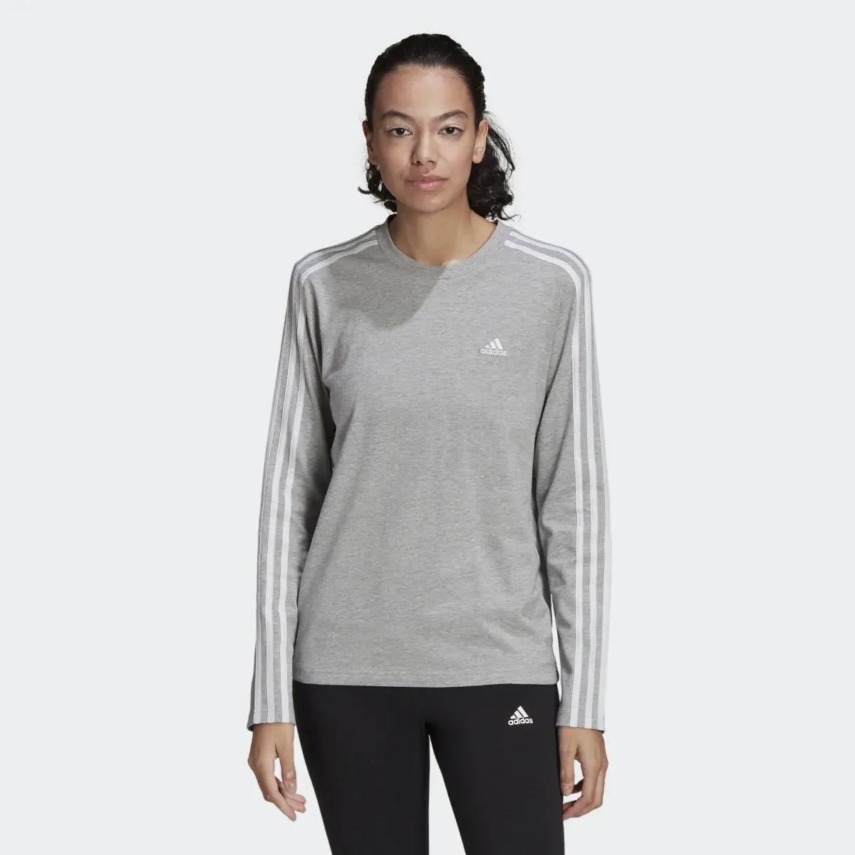 Adidas T-shirt Essentials 3-Stripes Long Sleeve. 2
