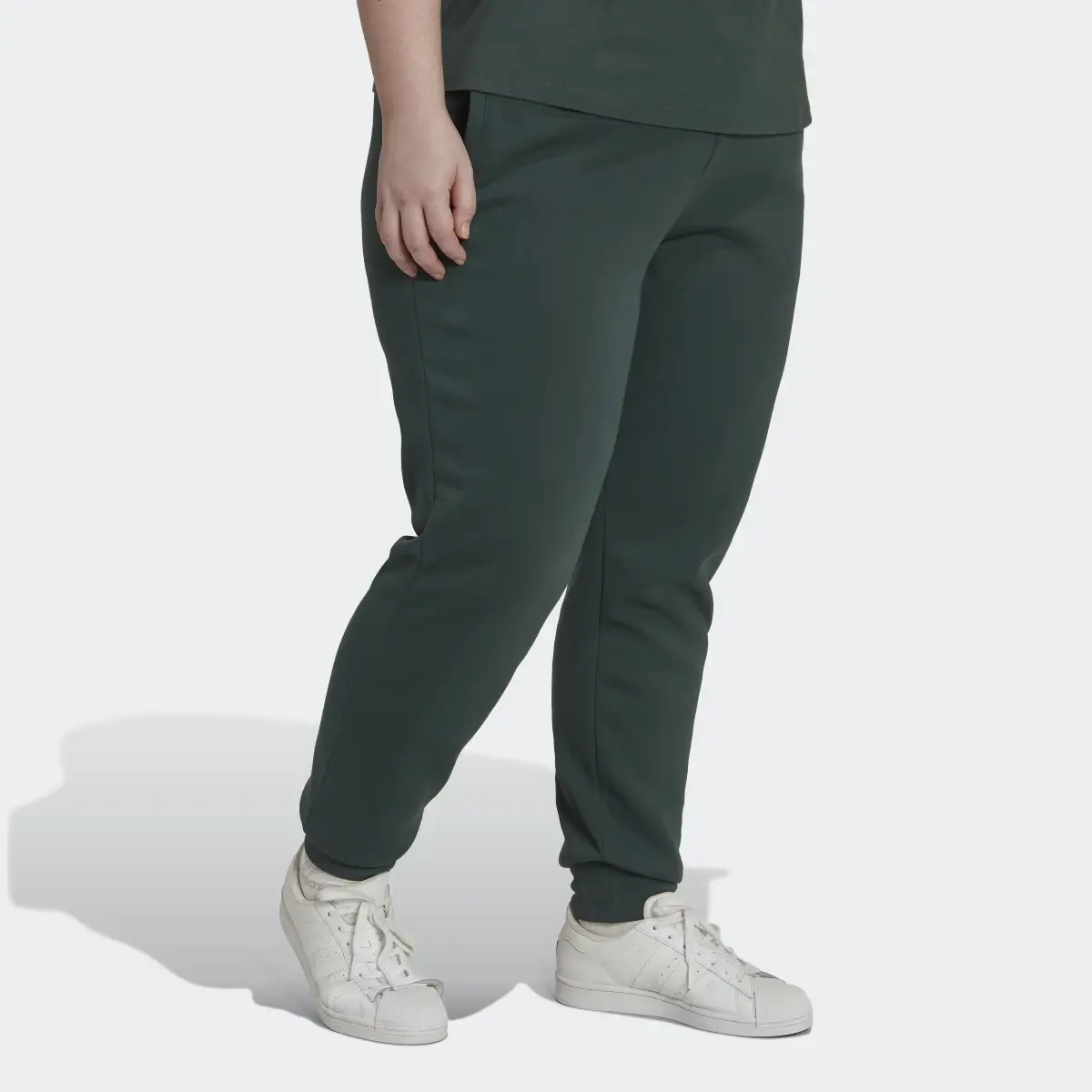 Adidas Adicolor Essentials Fleece Slim Joggers (Plus Size). 3