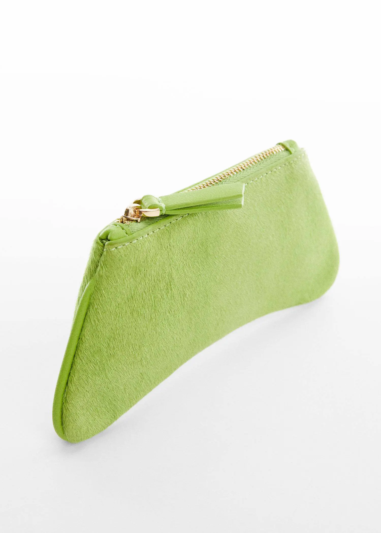 Mango Asymmetrical leather wallet. 1