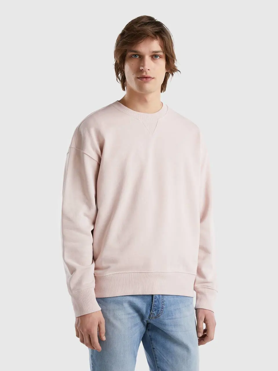 Benetton 100% cotton pullover sweatshirt. 1