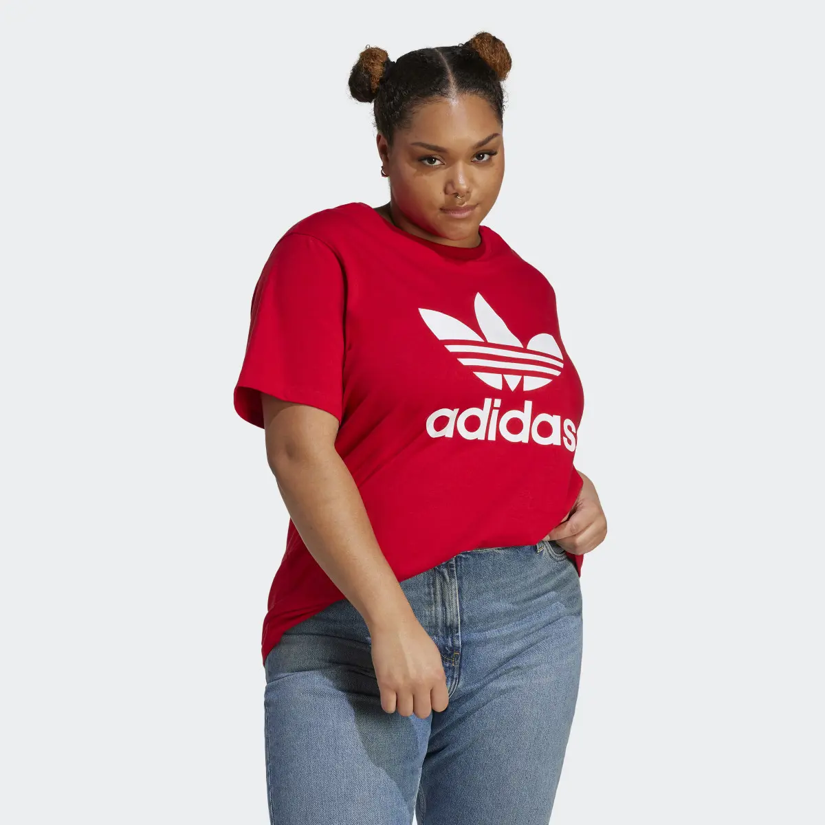 Adidas Adicolor Classics Trefoil Tee (Plus Size). 2