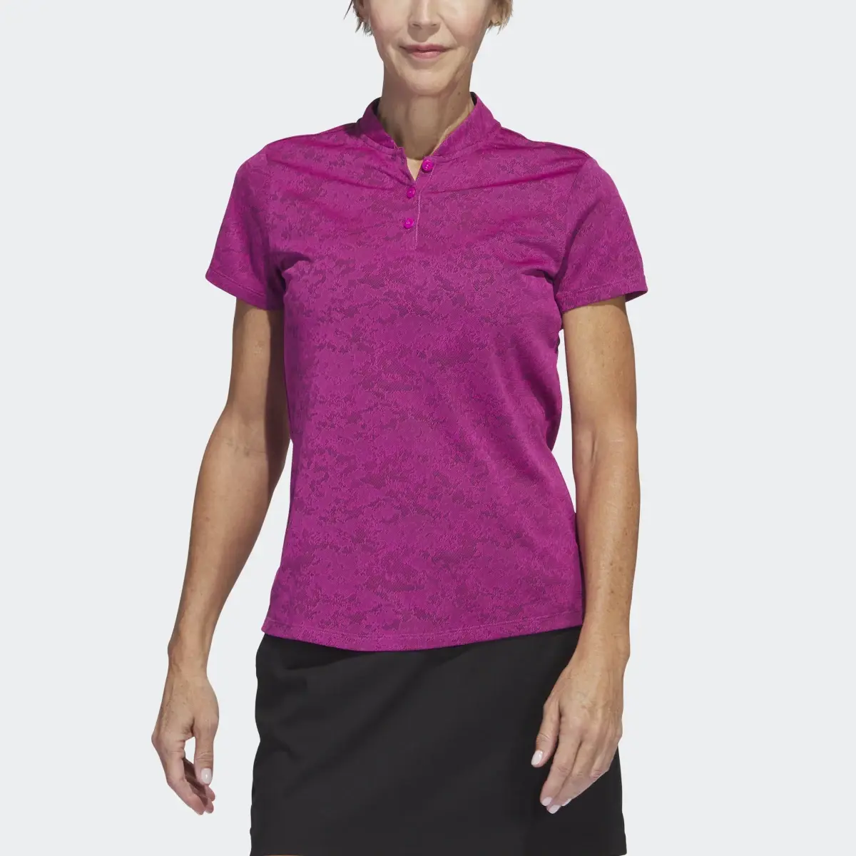 Adidas Playera Polo de Golf Jacquard. 1