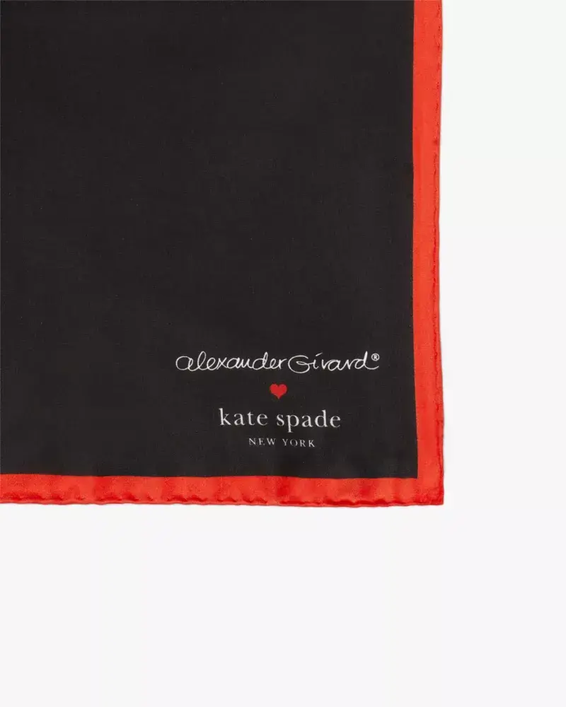 Kate Spade Alexander Girard Love Silk Square Scarf. 3