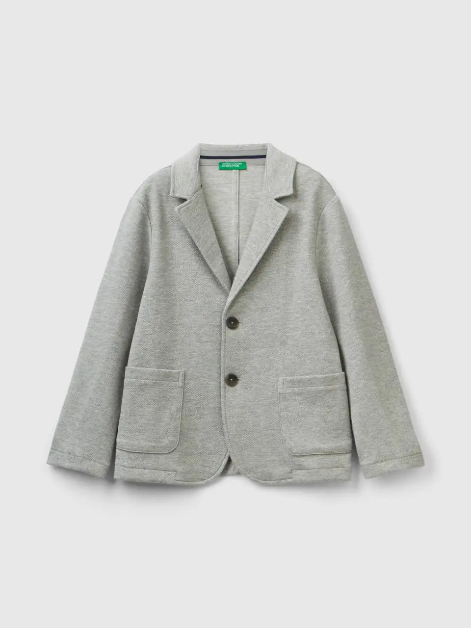 Benetton slim fit blazer with pockets. 1