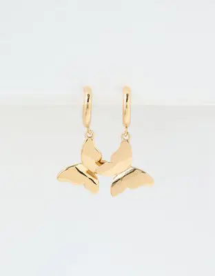 American Eagle O Gold Butterfly Earrings. 1 American Eagle O Gold Butterfly Earrings. 1