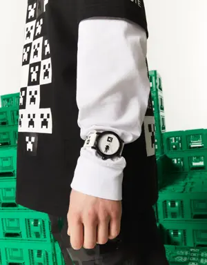 Men's Lacoste x Minecraft Silicone Watch