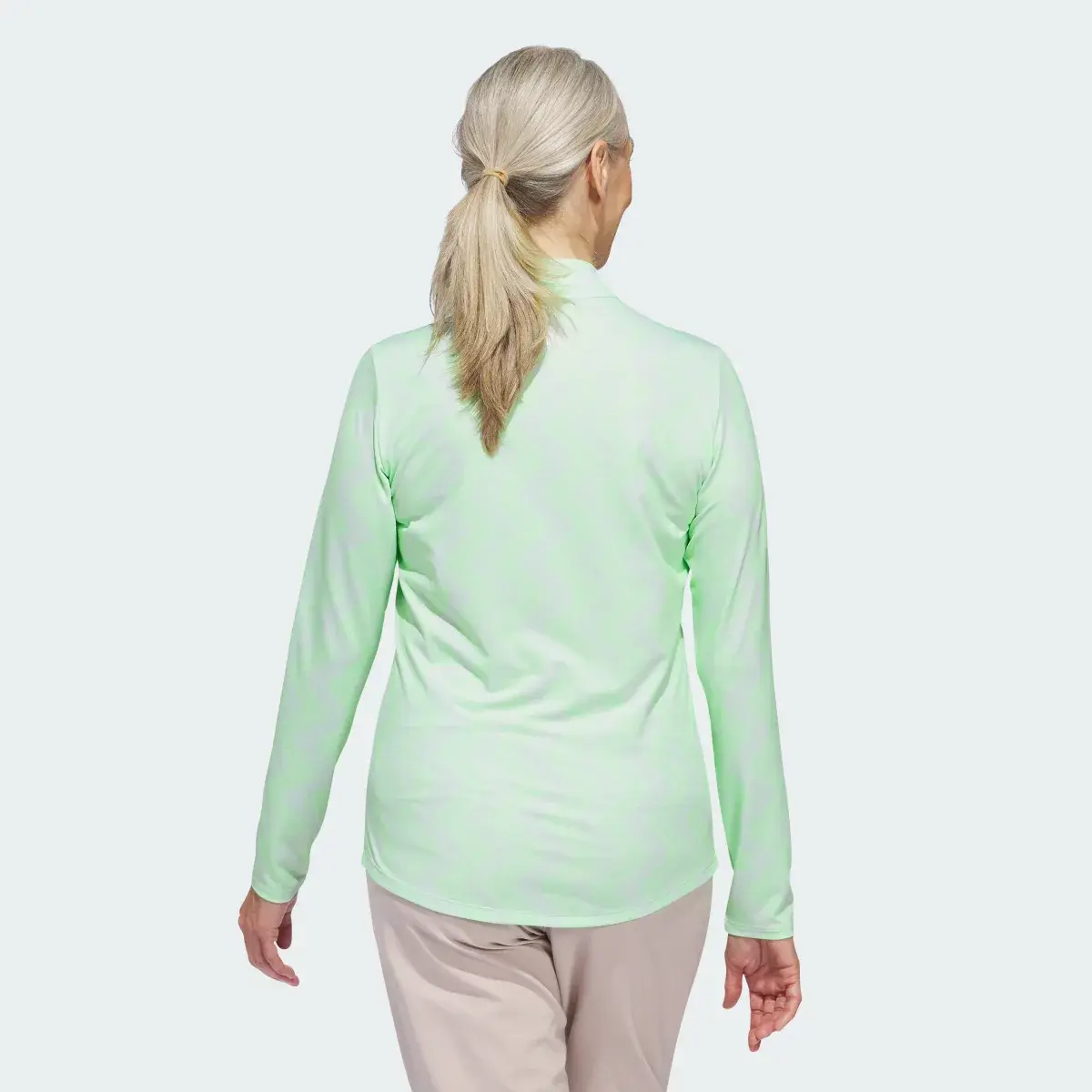 Adidas Women's Ultimate365 Printed Quarter-Zip Mock. 3