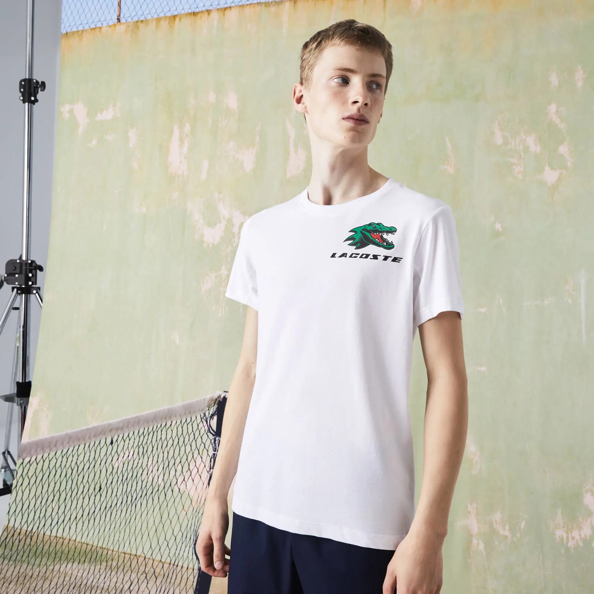 Lacoste T-shirt homme Tennis Lacoste SPORT avec imprimés crocodiles. 1