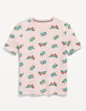 Softest Printed Crew-Neck T-Shirt for Boys green
