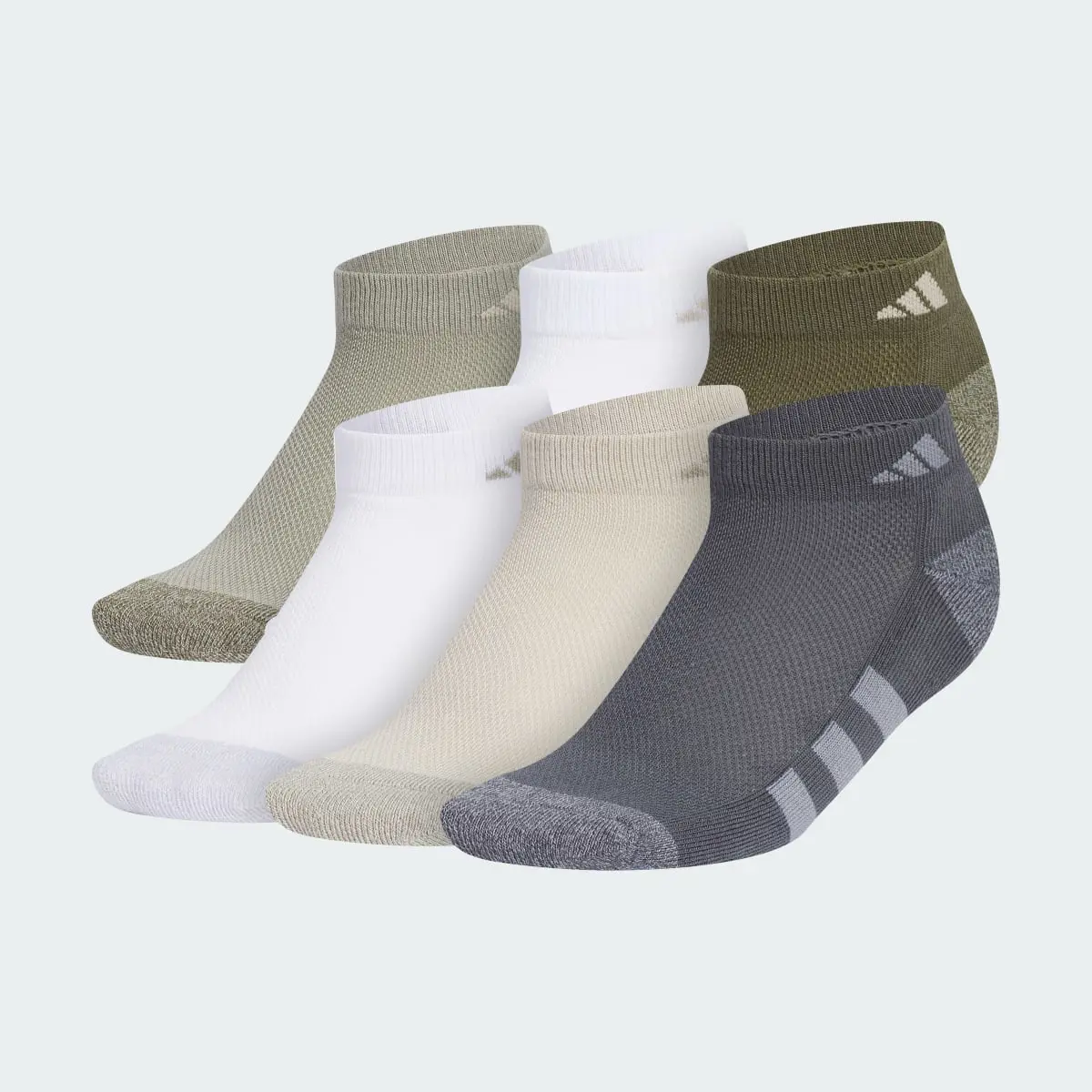 Adidas Athletic Cushioned 6-Pack Low-Cut Socks Kids. 2