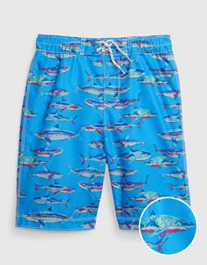 Gap Kids 100% Recycled Swim Board Shorts multi