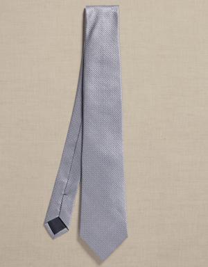 Textured Silk Nanotex® Tie gray