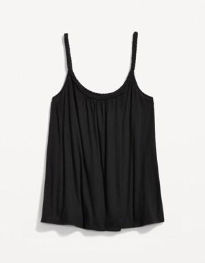 Old Navy Maternity Sleeveless Braided-Strap Swing Top black