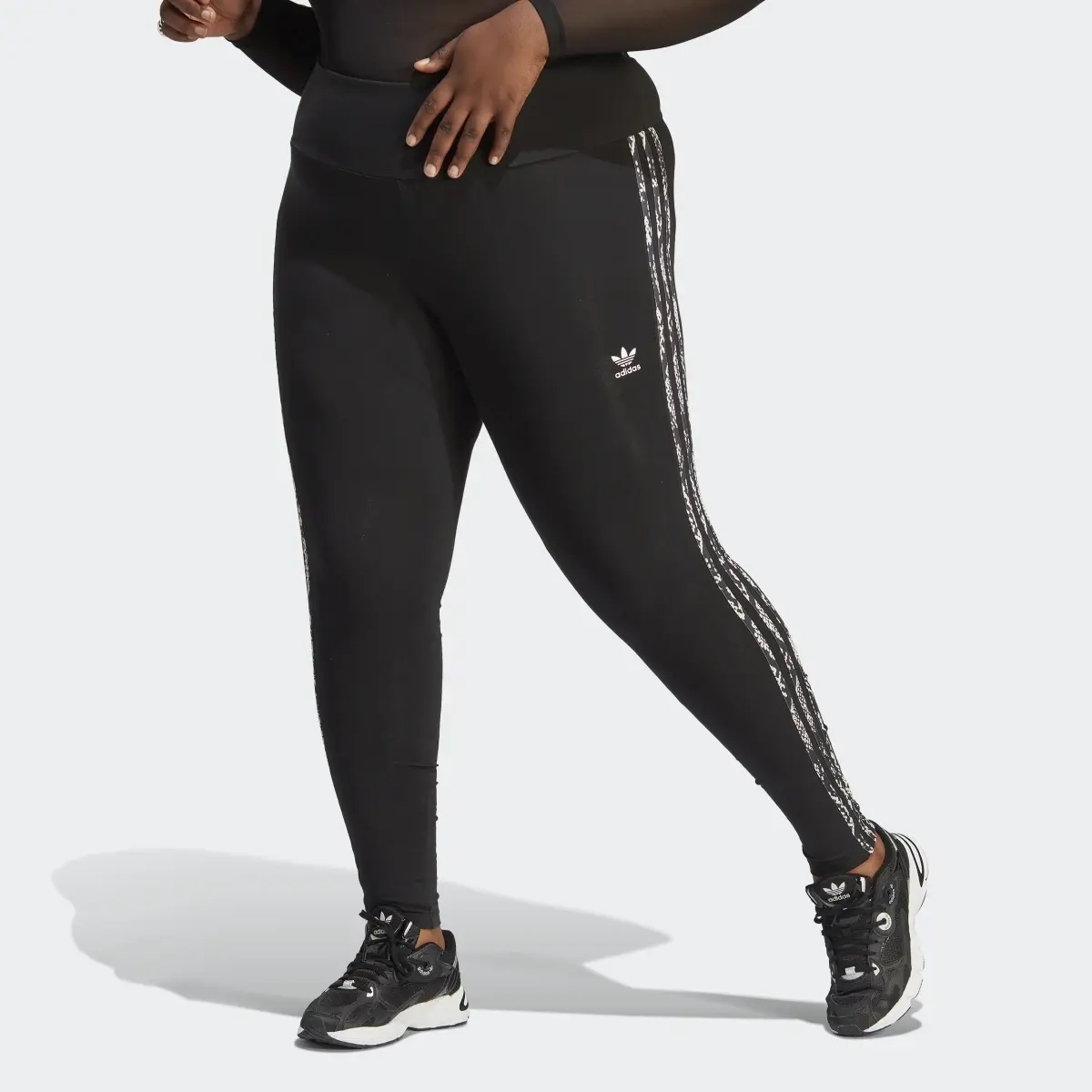 Adidas Leggings 3-Stripes (Plus Size). 1