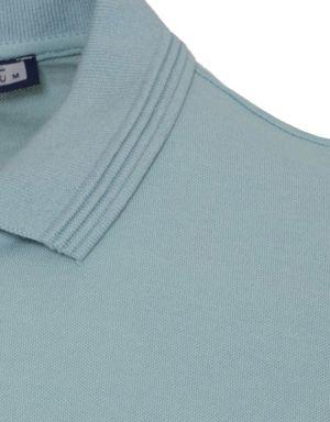 Mavi Regular Fit Düz 100% Pamuk Polo Yaka Tişört