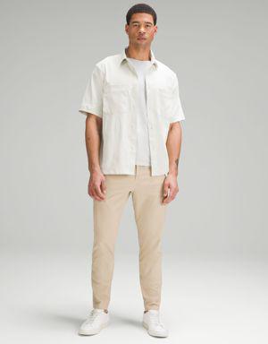 Relaxed-Fit Short Sleeve Button-Up