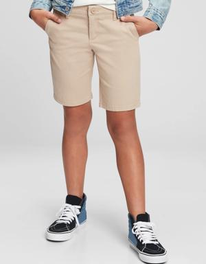 Kids Uniform Bermuda Shorts beige