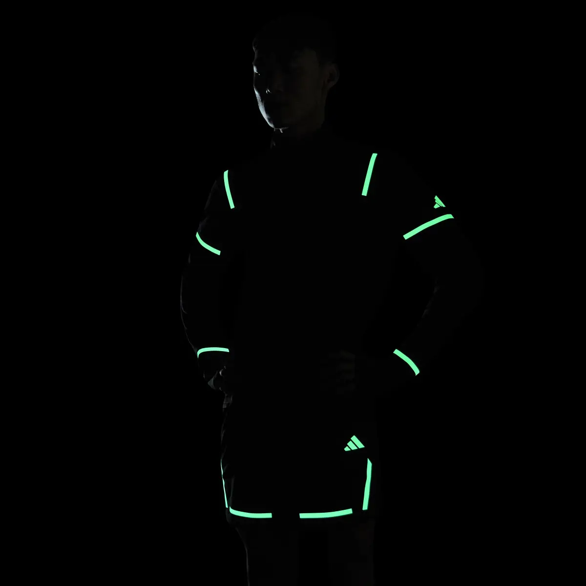 Adidas Camisola de Meio Fecho Reflect At Night X-City. 2
