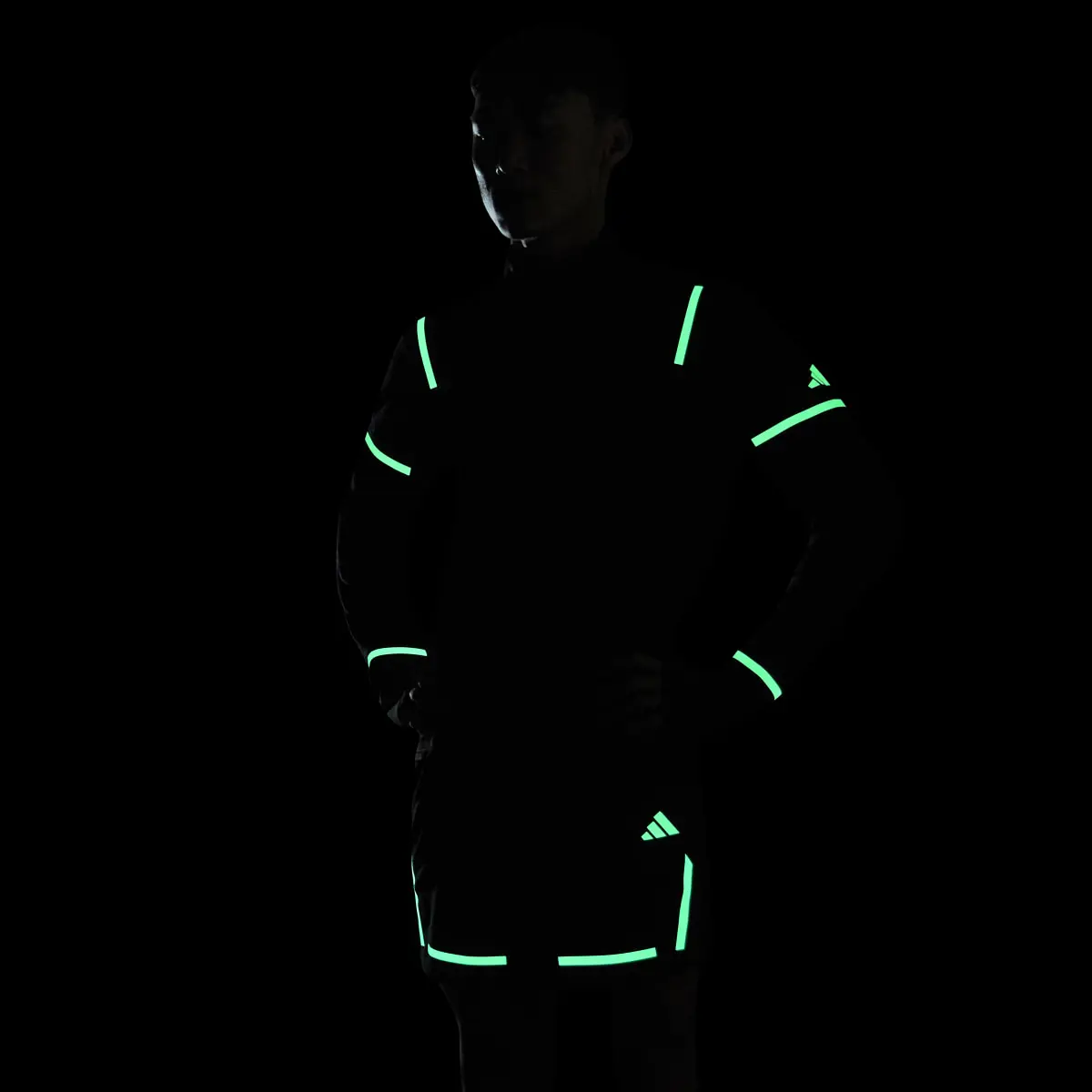 Adidas X-City Reflect At Night 1/2 Zip Top. 2