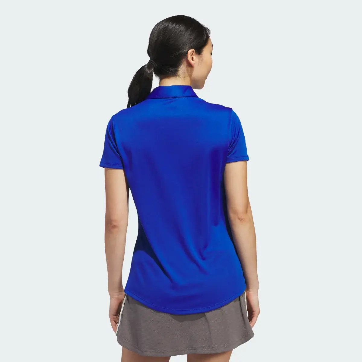 Adidas Women's Solid Performance Short Sleeve Polo Shirt. 3