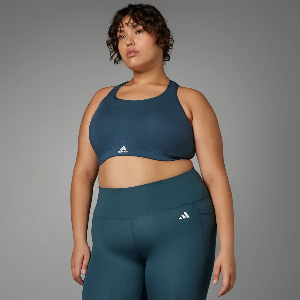 Adidas TLRD Impact Training High-Support Bra (Plus Size). 1