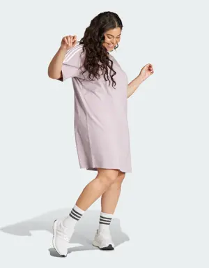 Essentials 3-Stripes Single Jersey Boyfriend Tee Dress (Plus Size)