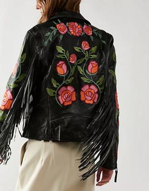 FP X Mauritius Crissy Floral Fringe Jacket
