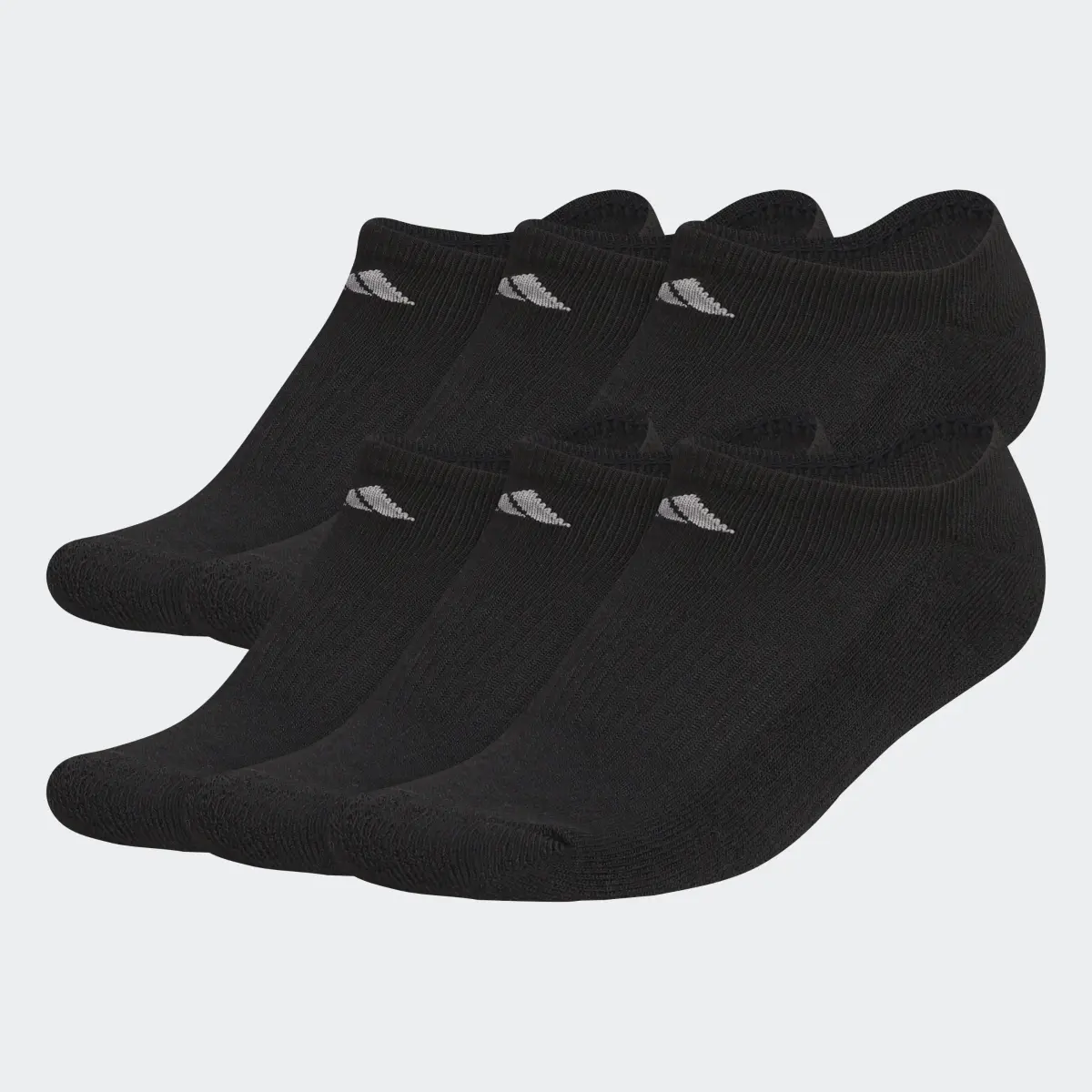Adidas Athletic Cushioned No-Show Socks 6 Pairs. 2 Adidas Athletic Cushioned No-Show Socks 6 Pairs. 2