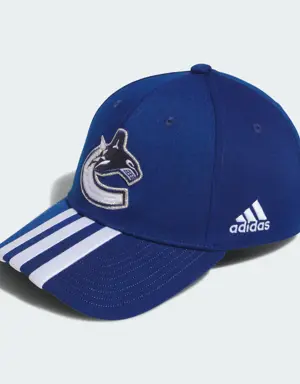 CANUCKS 3 STRIPE STRUCTURED ADJUSTABLE