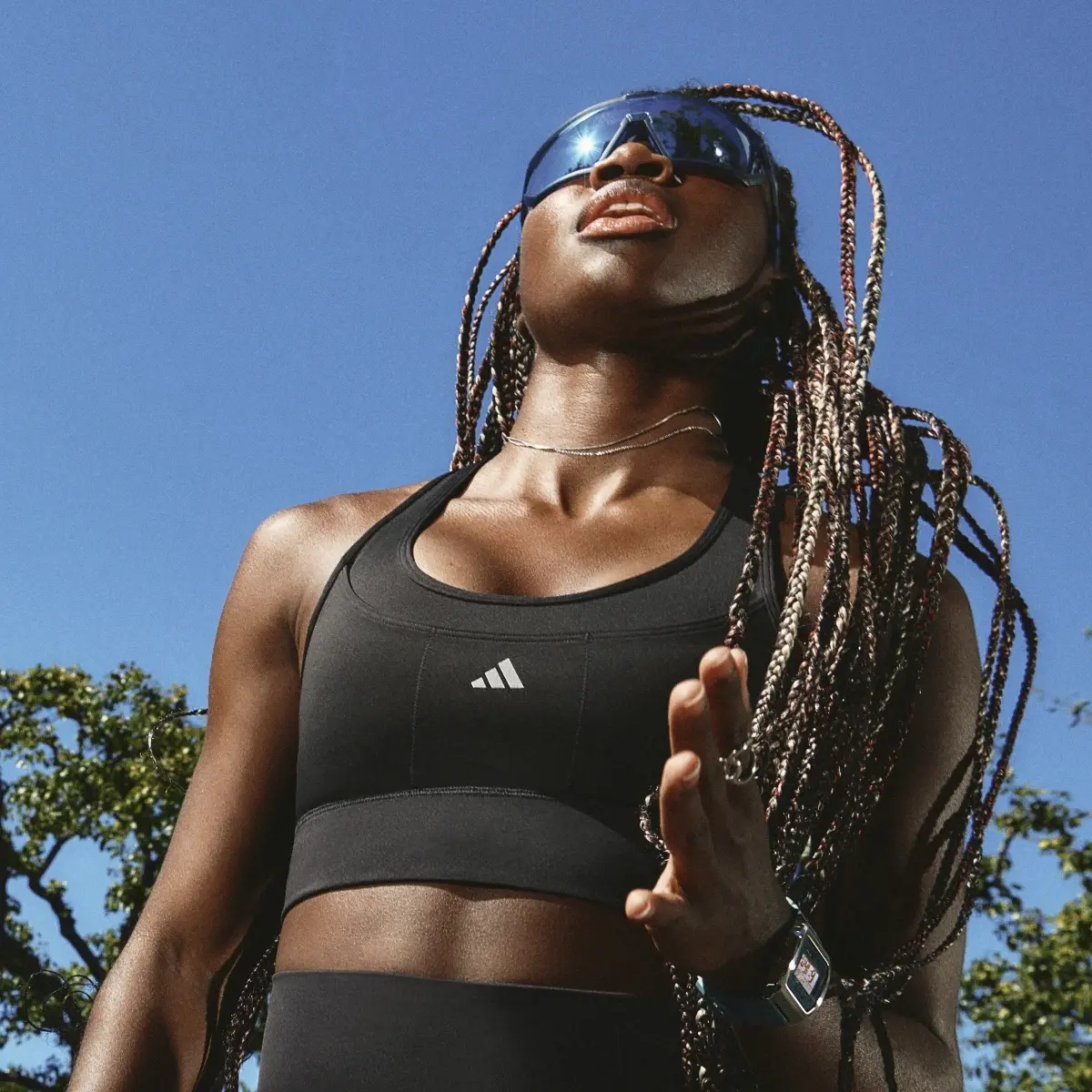 Adidas Brassière de running à poches Maintien moyen. 3