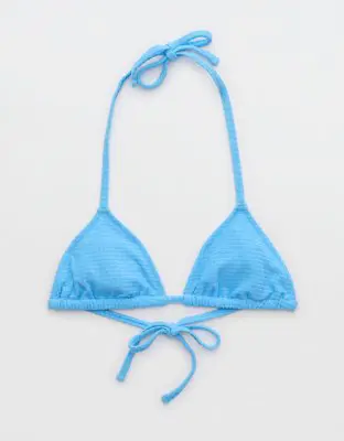 American Eagle Terry String Triangle Bikini Top. 1