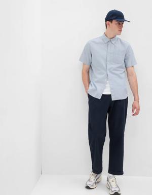 Oxford Shirt in Standard Fit with In-Conversion Cotton blue