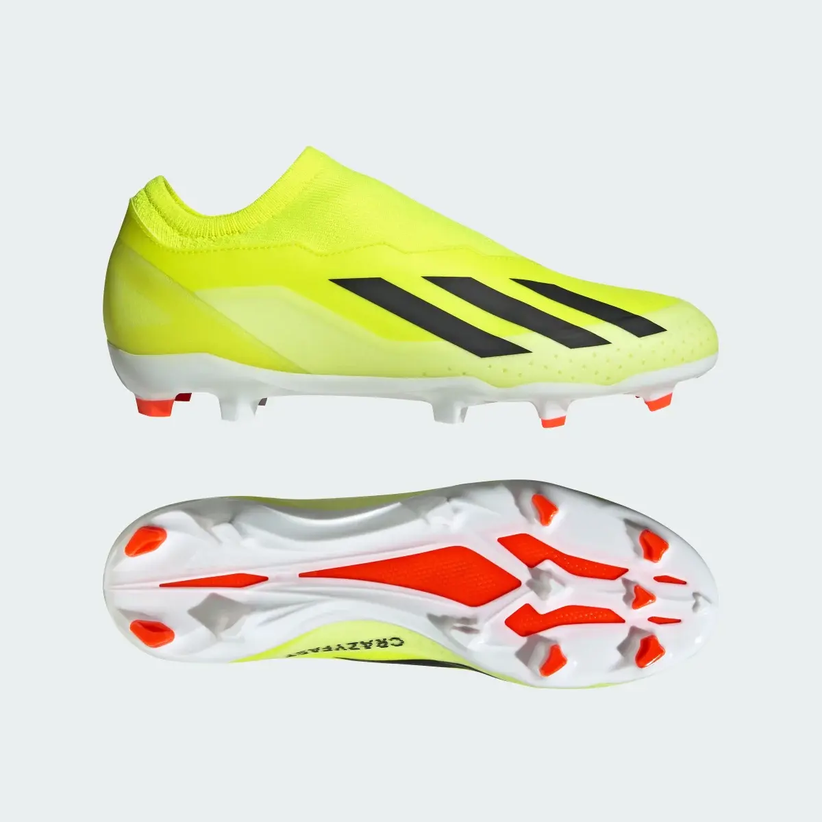 Adidas X Crazyfast League Laceless Firm Ground Cleats. 1